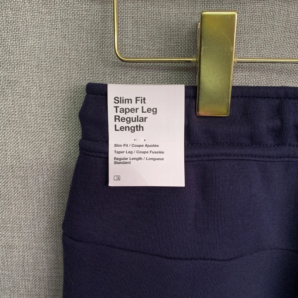 NIKE Tech Cotton Fleece Joggers – Men’s Sweatpants – MEDIUM – Navy Blue – NWT - Picture 6 of 10